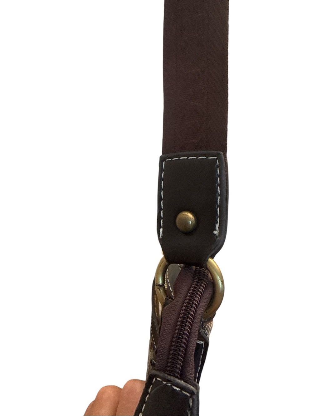 RARE Coach Patchwork Crossbody Bag in Multi Brown and Pink - Picture 4 of 9